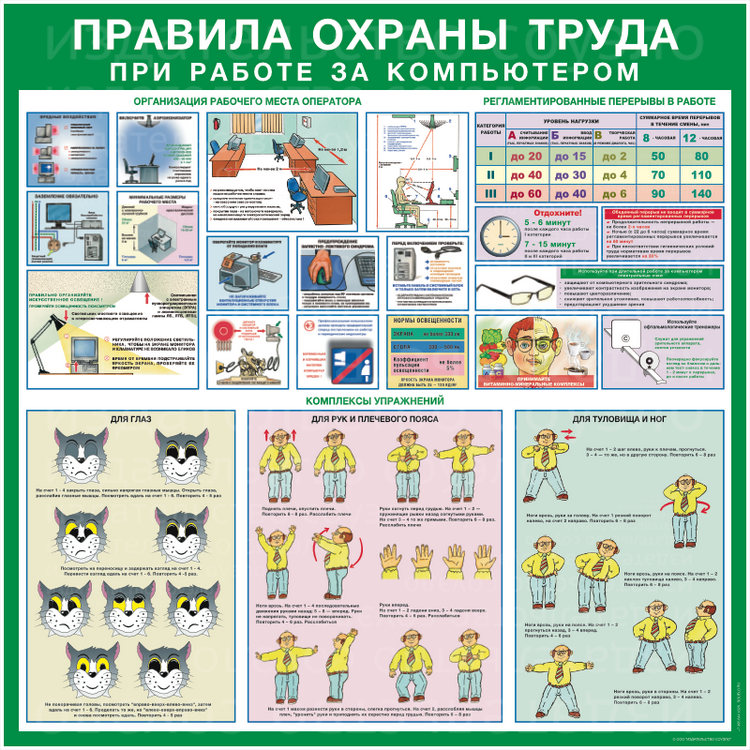 Инструкция по безопасности труда. Компьютер и безопасность. Охрана труда и техника безопасности. Правила охраны труда при работе. Охрана труда при работе за компьютером.